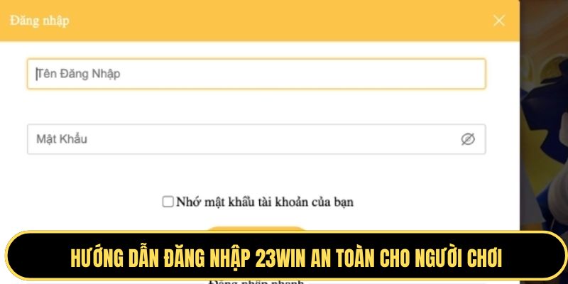 Hướng dẫn các bước đăng nhập vào tài khoản