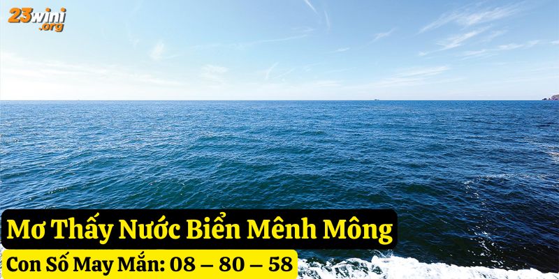 giấc mơ thấy nước 23win