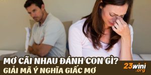 mơ thấy cãi nhau với người thân đánh con gì 23win