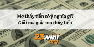 nằm mơ thấy rất nhiều tiền 23win