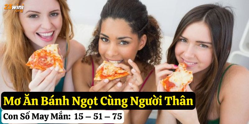 mơ ăn bánh ngọt