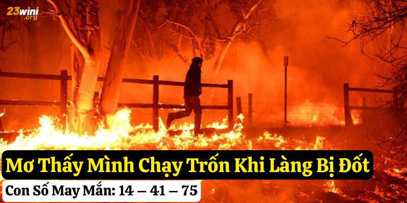 mơ thấy người đốt làng