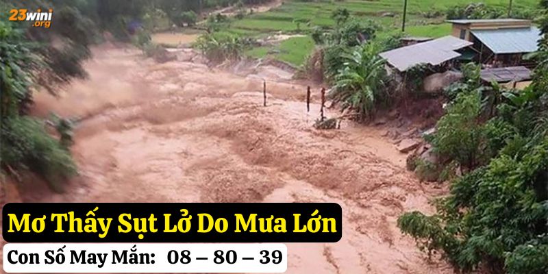 mơ thấy sụt lở