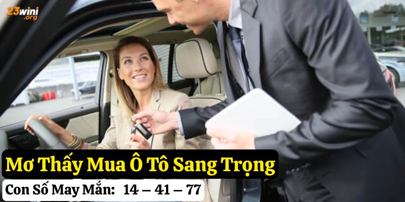 mơ thấy mua ô tô