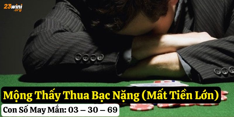 mơ thấy thua bạc