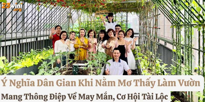 mơ thấy làm vườn