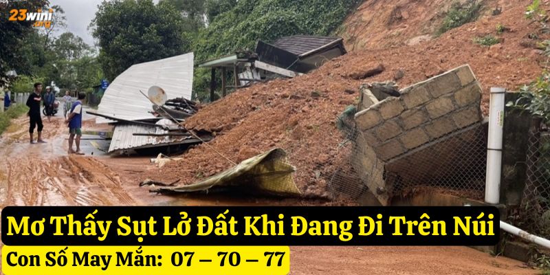nằm mơ thấy sụt lở